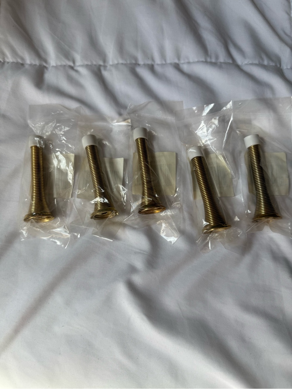 Brass Door Stopper Pack - Gold Finish